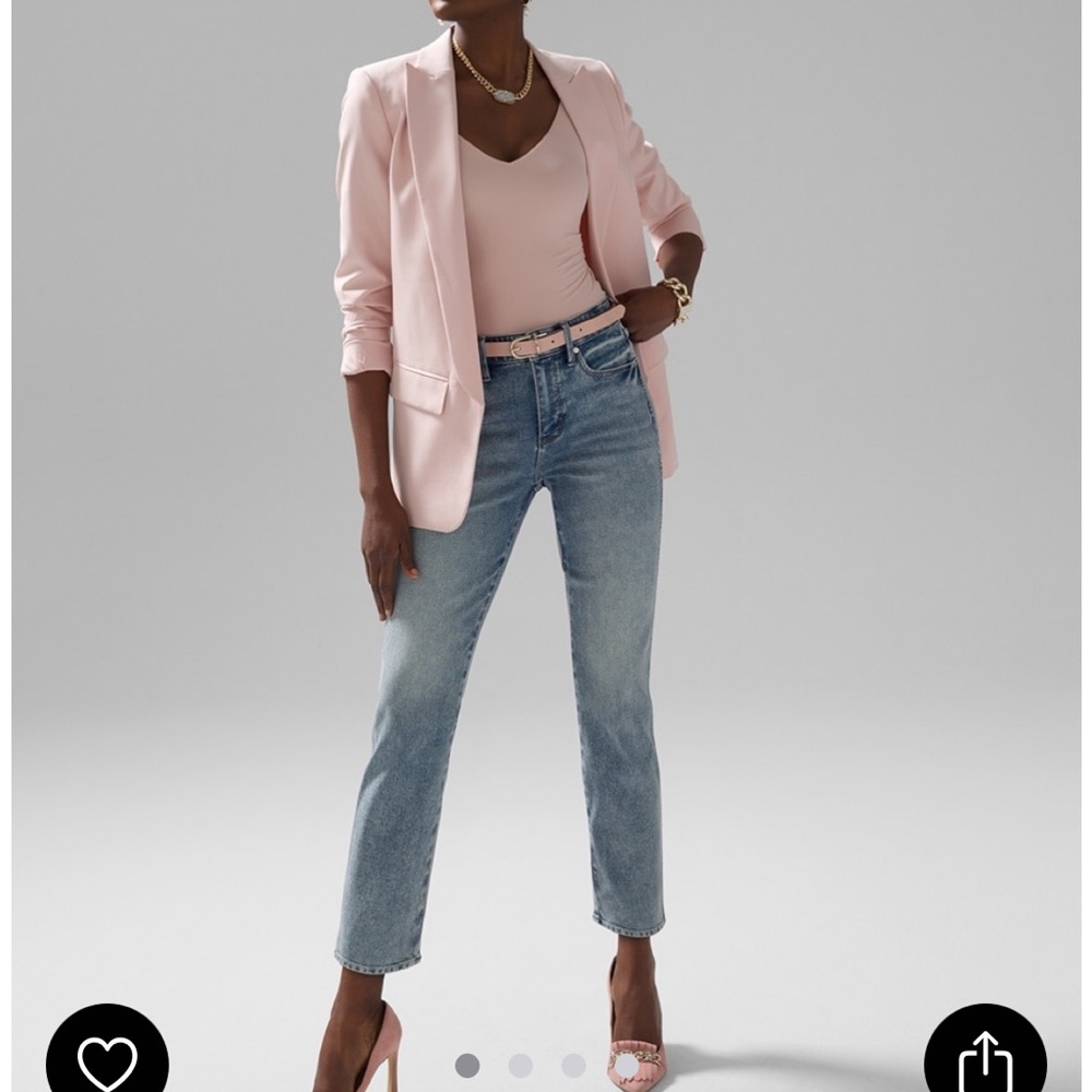 White House Black Market high rise sculpt straight jeans! These are AMAZING!